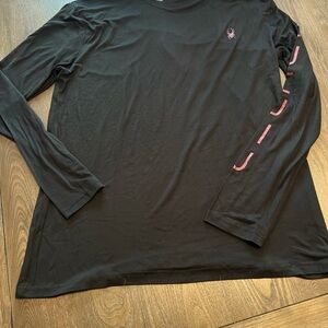 Spyder Men's Black Long Sleeve Loungewear Shirt Size L